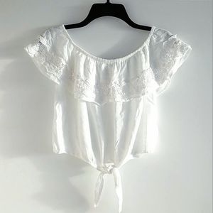 American Rag off shoulder ruffle top